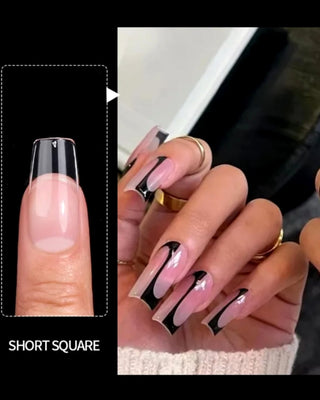 Square Transparent Nails